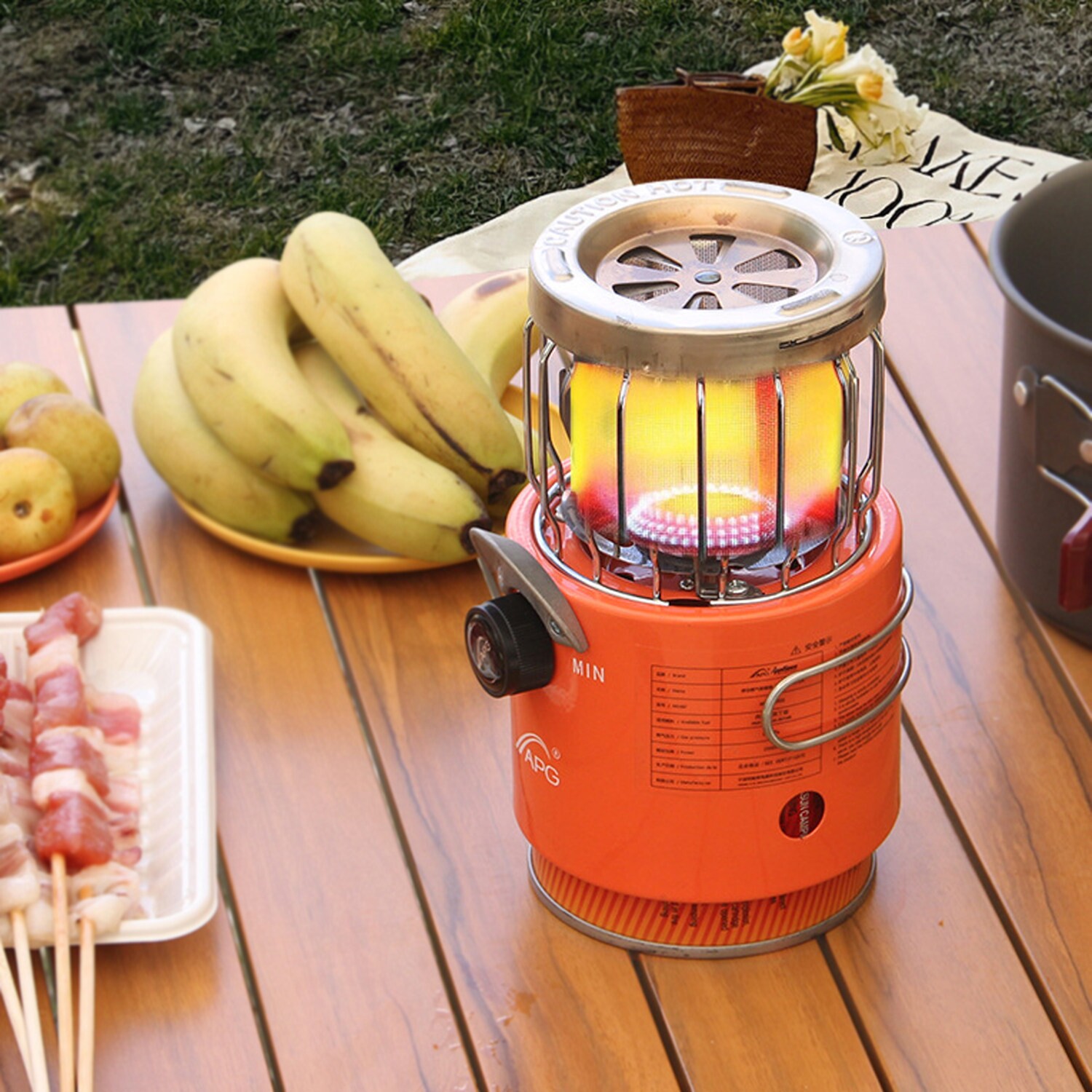 液化气取暖炉户外便携小型露营野器气罐燃气烤火炉外钓鱼冰钓取暖