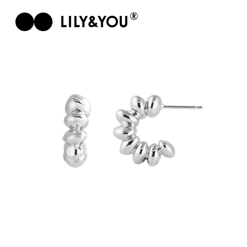 lily&you925银知识分子风女耳钉