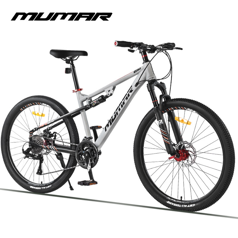 美国进口牧马人软尾山地车变速自行车双碟刹双减震越野速降男女式