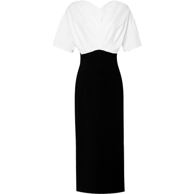 时尚气质通勤经典V领收腰修身