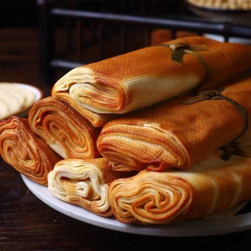 顺丰包邮 东北五香熏干豆腐卷手工干豆腐特产熏干豆腐卷真空包装