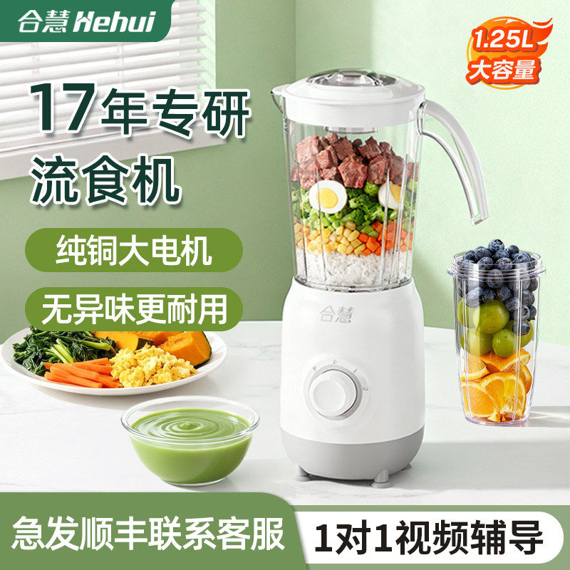 德国进口打流食破壁机辅食机老人专用鼻饲胃管食物搅拌 合慧h6ls