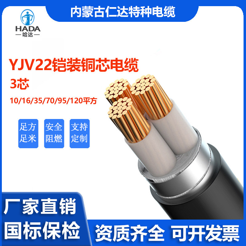 哈达电线电缆无氧铜芯国标