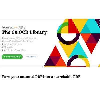 Tesseract.Net SDK C# OCR Libra