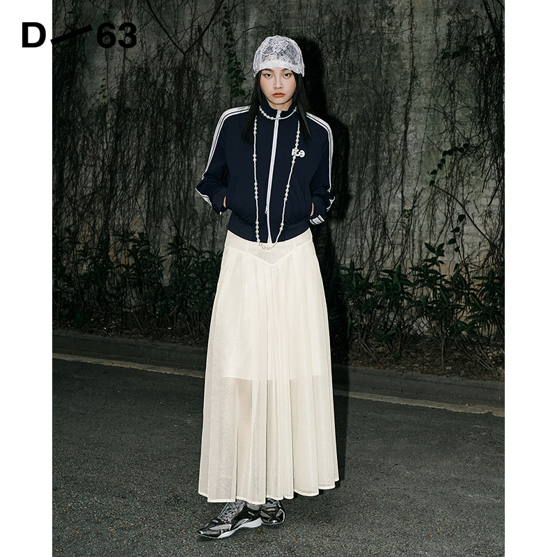 D63撞色时尚长袖短外套