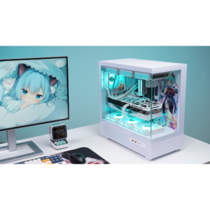 半岛铁盒应龙360海景房机箱台式机ATX大机箱鱼缸无立柱电脑主机箱