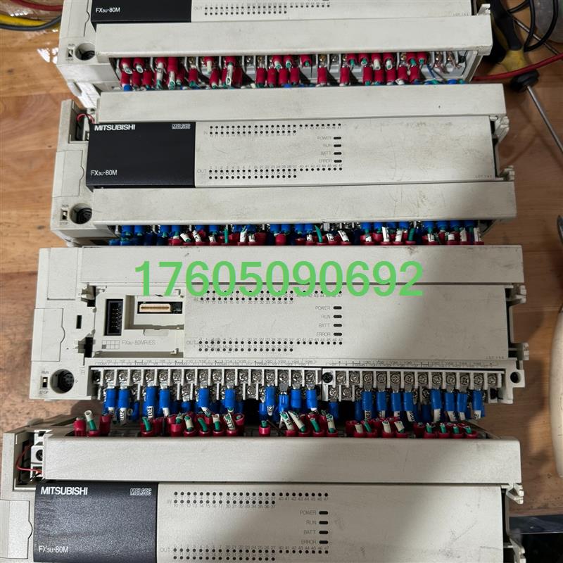 【议价】三菱plc，fx3u-80mr/es-a，二手拆机实物图，功