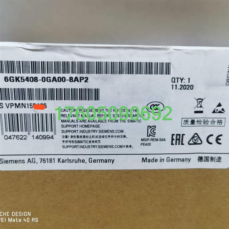 【议价】6GK5408-0GA00-8AP2 西门子 MN原装原标正