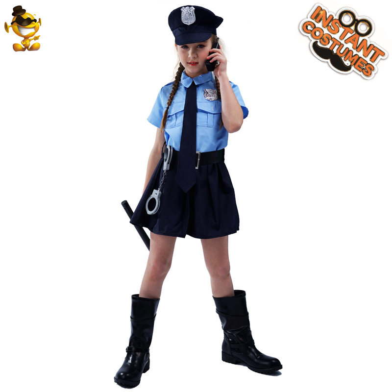 万圣节儿童装扮服装cosplay女孩制服女童修身制服分销