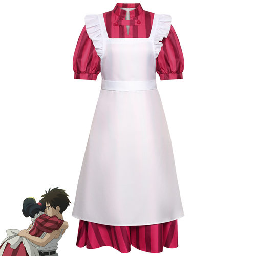 万圣节cos连衣裙苍鹭与少年桐子围裙连衣裙cosplay舞台表演服