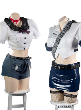 吊带袜天使cos潘迪/史朵巾女警Stocking手办同款服装欧美跨境辣妹