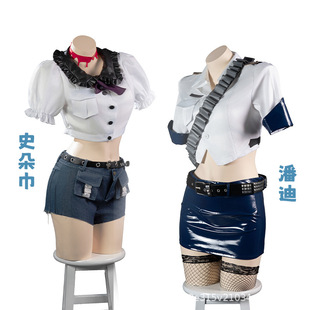 吊带袜天使cos潘迪/史朵巾女警Stocking手办同款服装欧美跨境辣妹