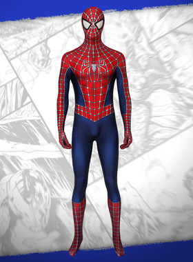 漫天际蜘蛛侠2cos奎尔同款连体衣紧身衣cos服装全套J19036AB