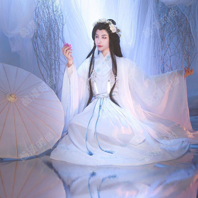 天官赐福谢怜cos服白色仙气古装沈兰舟汉服楚晚宁cosplay套装男女