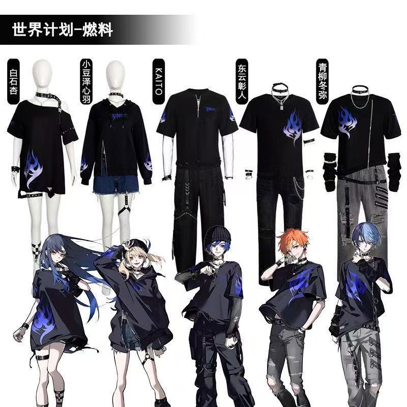 世界计划彩色舞台cosplay服装小豆泽心羽燃料服动漫角色扮演服图片