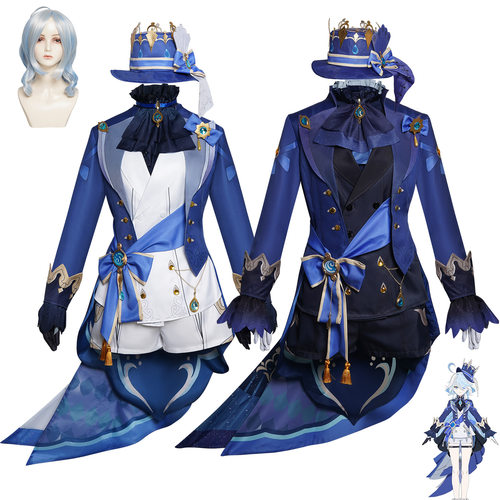 芙宁娜cos服枫丹黑水神荒服裝芙卡洛斯cosplay服饰动漫表演服