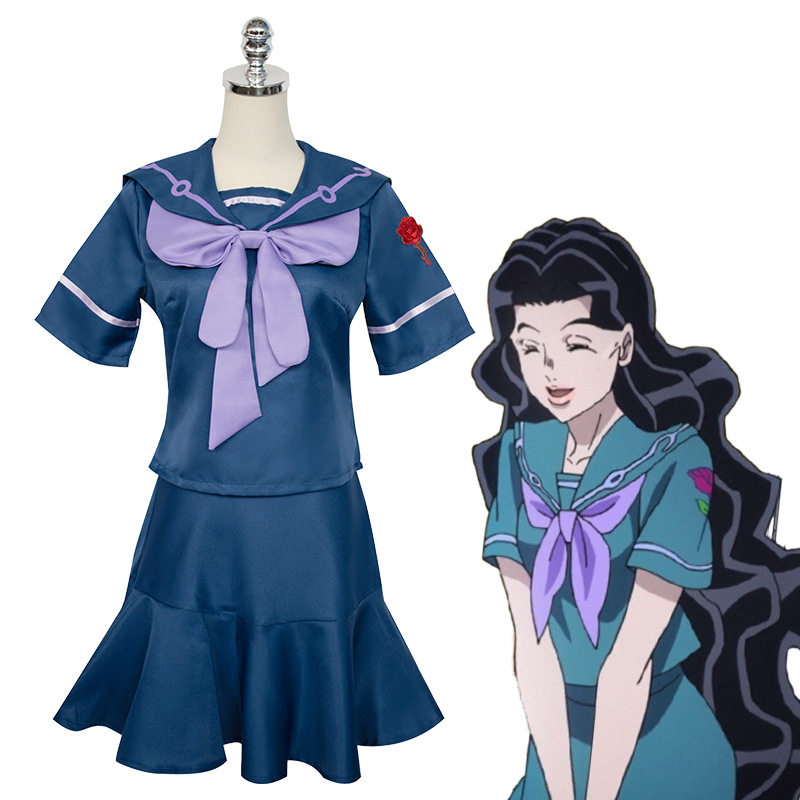 Jojo的奇妙冒险cosplay刺绣款山岸由花子水手jk制服女装cos服