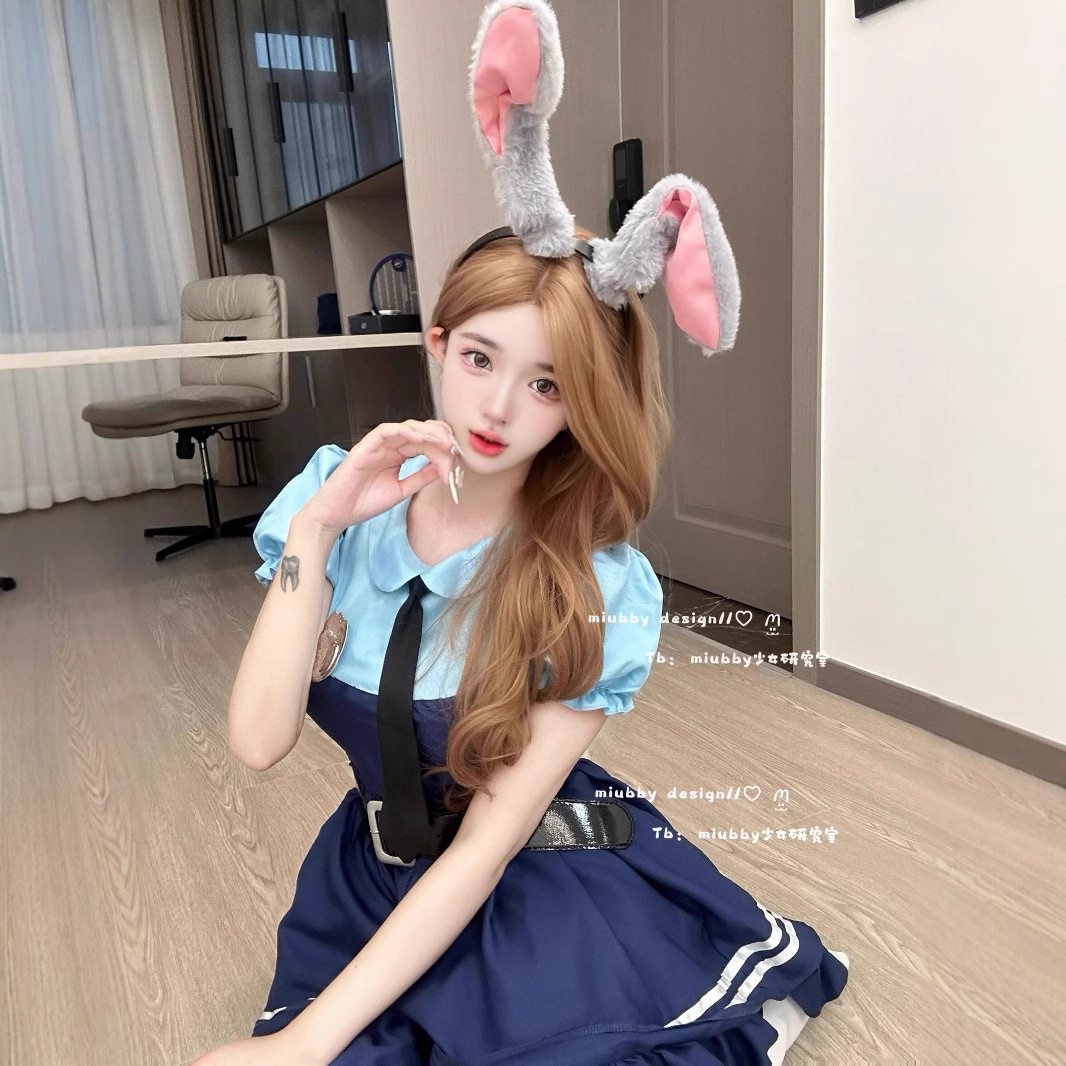 兔子警官朱迪cos服成年人可爱萌系狐狸尼克cosplay服装情侣装制服