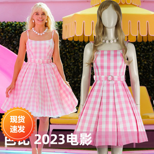 漫天际芭比cos服2023电影A字裙同人同款cosplay演出服A字裙5193