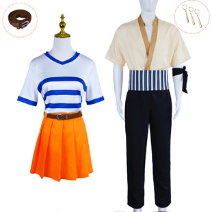 万圣节海贼王真人版电影路飞娜美索隆cos服装套装cosplay