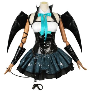 未来小恶魔束身衣浣熊MIKU拉斯卡尔cosplay服装