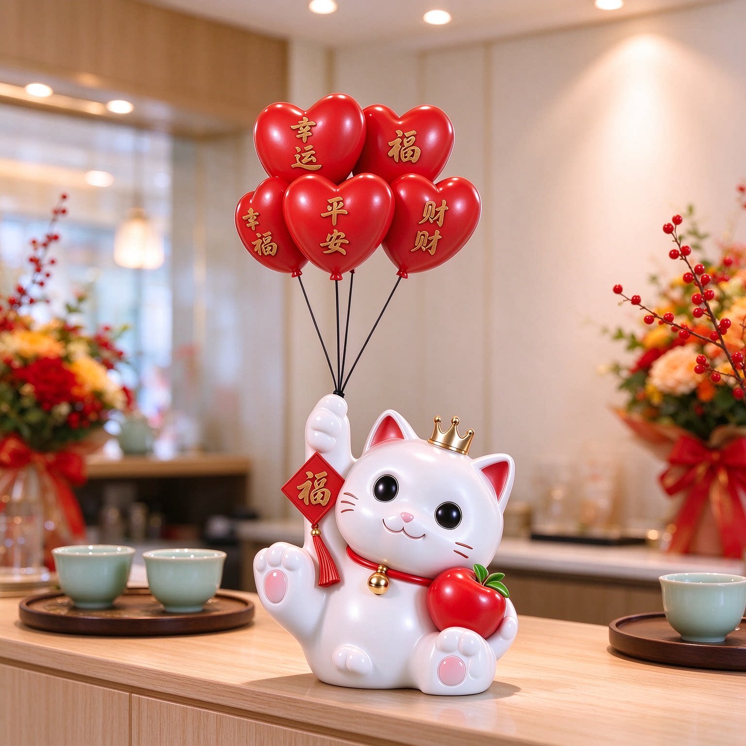新中式国风门市招财猫开业礼品新店开张2026新款摆件装饰品摆件