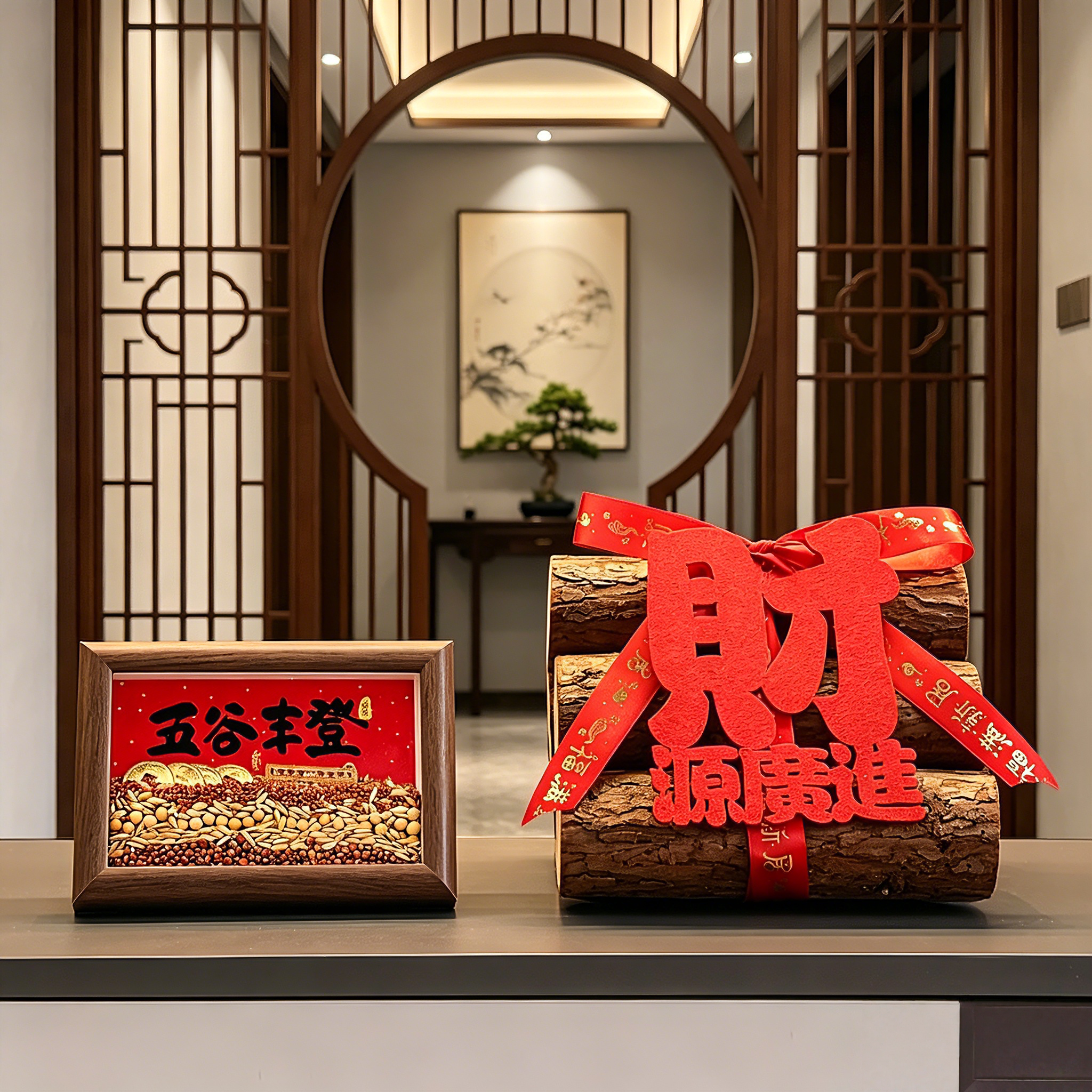 装饰品摆件玄关屏风动态摆件
