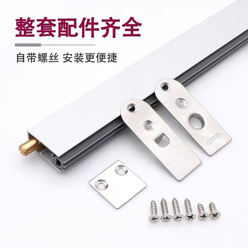 暗装门自动降密封条木门酒店门底铝合金隔音条风挡条升缝防尘条