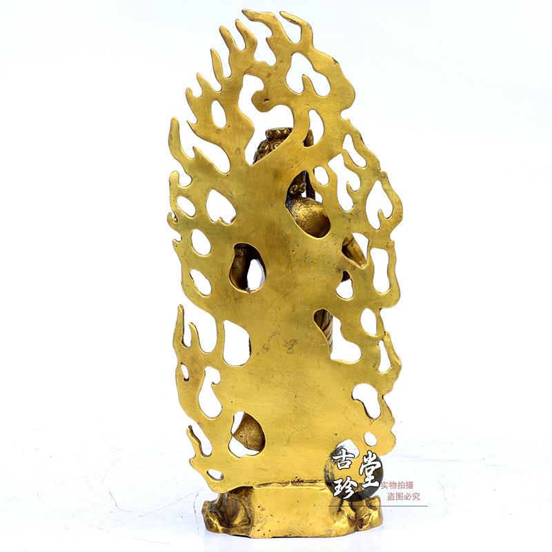不动明王菩摆件全铜无动尊人萨家用工桌面GZT05101佛堂祝福装饰艺