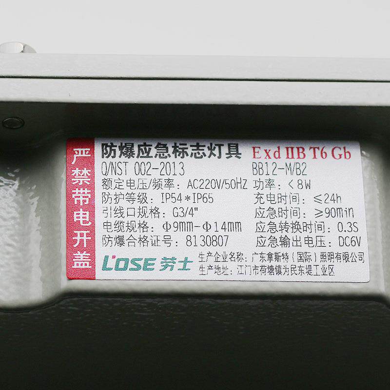 防爆安全出口应急标志灯LED消防吸顶灯应急出口指向灯