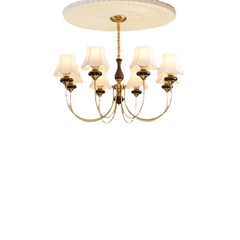 中古风洋客700厅吊灯计法式复设古推荐南风餐厅卧室轻奢布艺创意