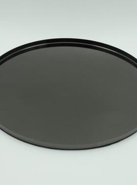 现代简黑钛盘摆0221件板约间样桌托面装饰托盘金属圆形几何盘