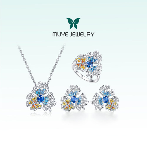 MUYE/牧野彩宝繁花似锦项链套装