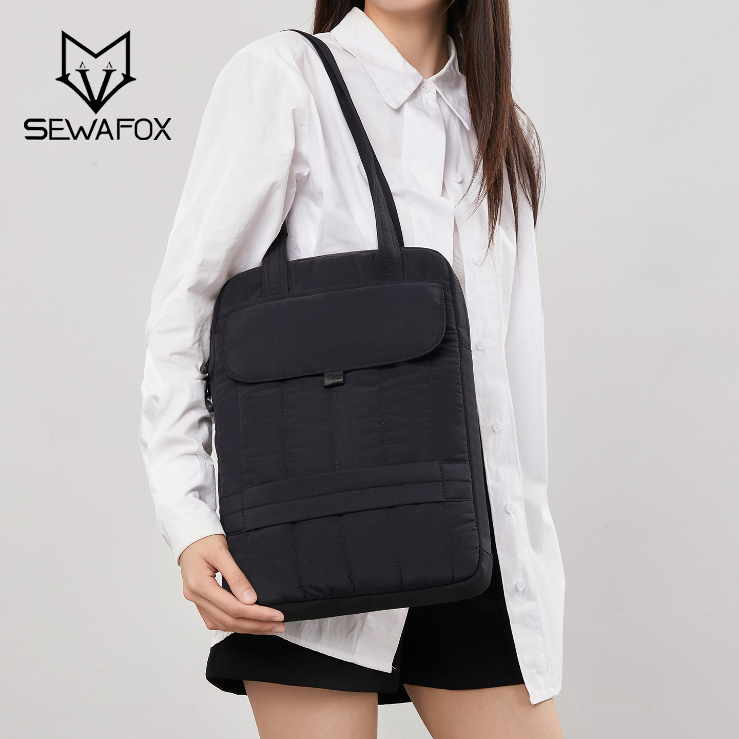 笔记本电脑单肩包原创多用途托特包简约通勤ipad防护包手提包书包