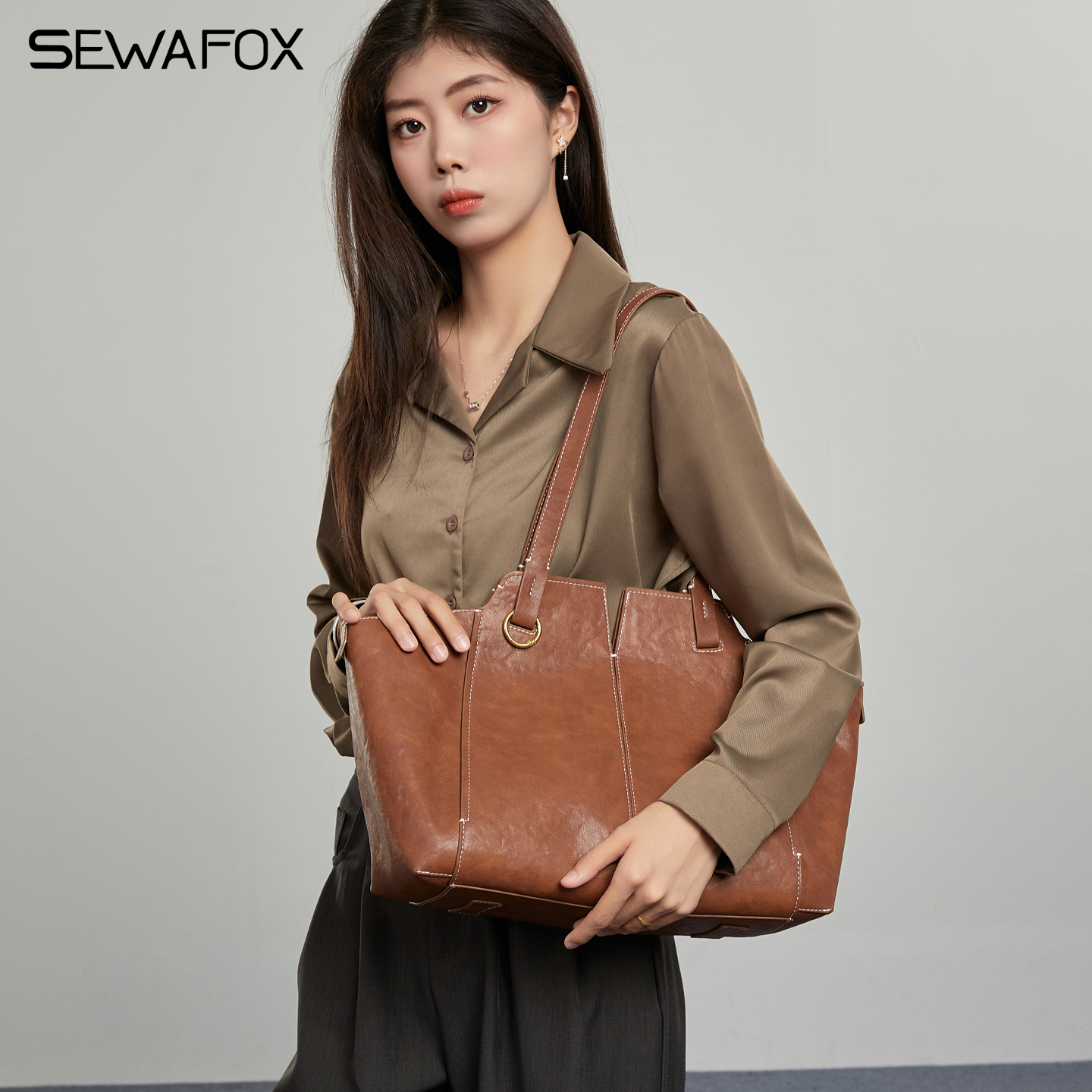 松弛感hobo手提单肩包