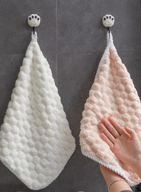 可挂式小方巾毛巾儿童吸水巾宝宝抗菌擦手巾厨房卫生间抹布不掉毛