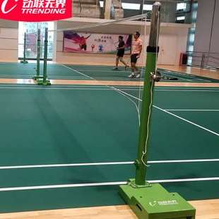 羽毛球网架可移动气排球网架户外网柱加重室内专业比赛排球架子