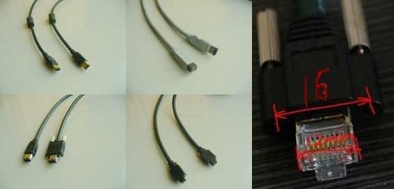 IEEE1394火线6P对6P工业相机/摄像机