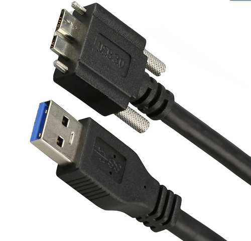 USB3 0工业相机数据线 Micro螺钉锁摄像机线缆高柔拖链走坦克链