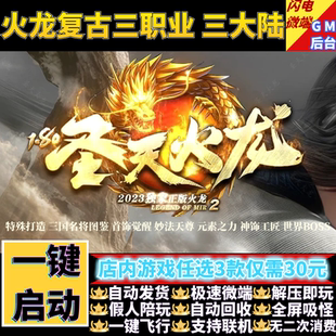 传奇单机版1.80圣天火龙复古三职业三大陆魂骨假人gm后台微端联机