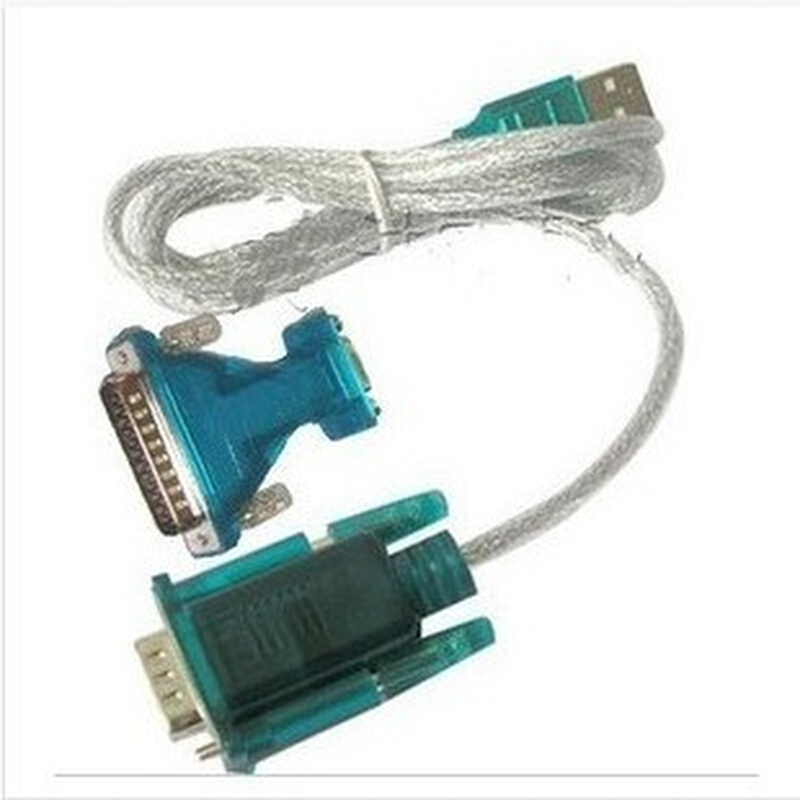 USB转串口+25针并口数控线 USB转串口线 RS232转USB转接口编程线