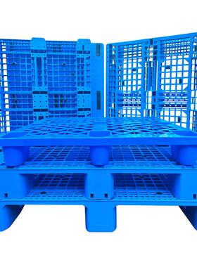 塑盘叉车地台板仓库货物垫板塑托料胶卡板栈板厂PSK家