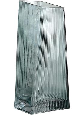 几Beswest何玻璃透明YYC-2407水培小清新花瓶摆件客厅家居桌t面装