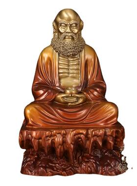 家居饰品铜工艺品摆件沉思禅意达摩佛像祖师家居客厅装饰工艺品