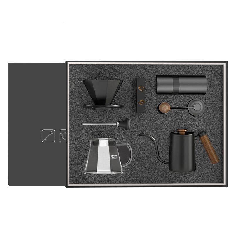 尼壶布手冲咖啡壶套装礼盒咖啡全套礼精装礼盒手冲壶磨豆机分享滤