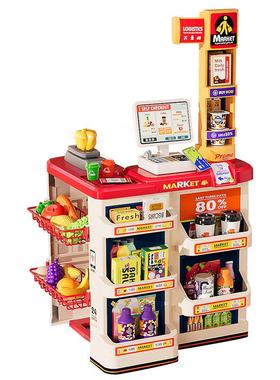 儿童山姆过家家真超仿岁生市收银机台购物车玩436具3男女孩子6日