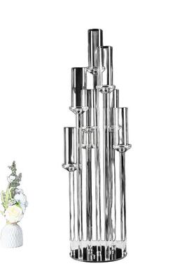 式璃奢JP-JS100华多头桌烛台玻婚餐庆烛台装饰拆欧卸水晶烛台