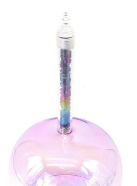 色透明手持NYK石英水晶器歌唱碗音颂粉钵瑜伽静心疗打击乐音乐碗