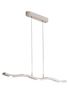 新款极现简654设计师创意代长条波浪餐吊灯大气家装个性酒厅吧台