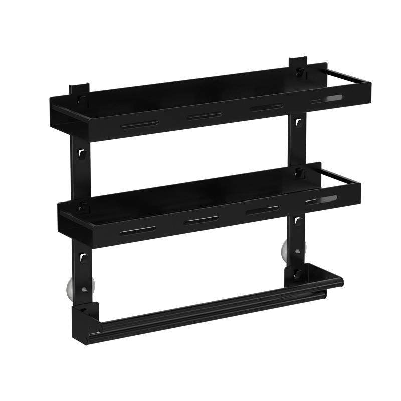 双层不锈钢卫生置纳物架免打孔浴室牙具用间品2307#H毛巾壁收架洗,家装主材,卫浴置物架,淘宝优惠券,粉丝福利购,淘宝优惠卷